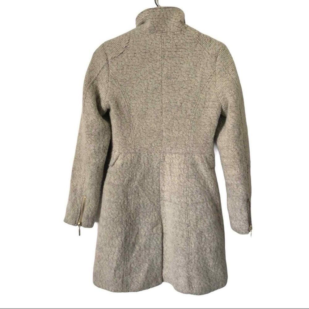 H&M light gray wool pea coat - Picture 8 of 9